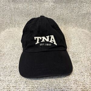 Aritzia “TNA EST 1997” Black Baseball Cap, White Embroidery